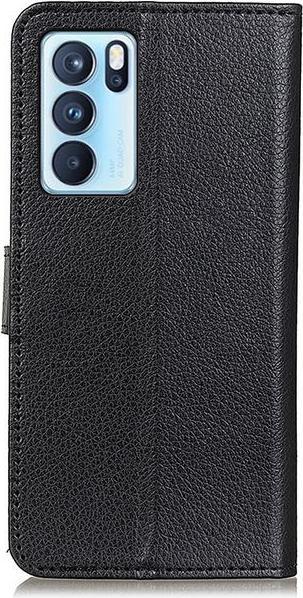Actual product image MU Classic Litchi Leather Bookcover Series (Oppo Reno 6)