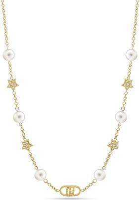 Image du produit Liu Jo Gold Plated Necklace With Crystals And Imitation Pearls Fashion Lj2636