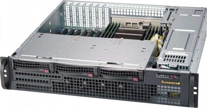Actual product image Supermicro SC825 TQC-R802LPB - Rack mount - 2U