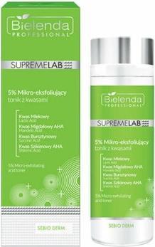 Bielenda Professional Supremelab Sebio Derm 5% Micro-Exfoliant Tonique Micro-Exfoliant avec (Lotion tonique, 200 ml)
