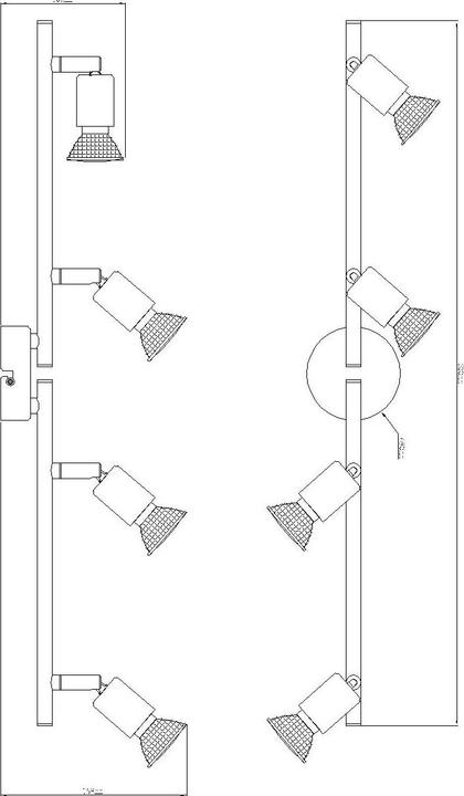 Produktbild Globo Strahler weiss 4xGU10 LED (250 lm, GU10)