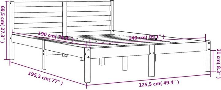 Image du produit VidaXL Joey (140 x 190 cm)