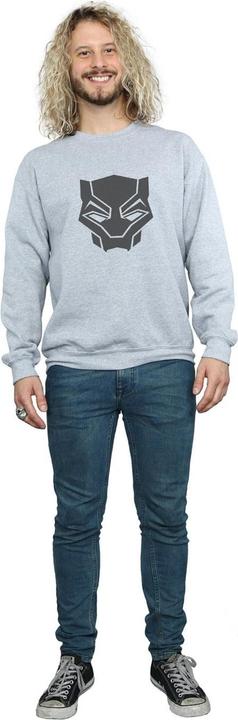 Produktbild Black Panther Schwarz auf Schwarz Baumwolle Sweatshirt (XL)