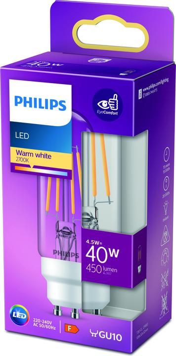 Produktbild Philips LED Lampe (GU10, 4.50 W, 470 lm, 1 x, F)