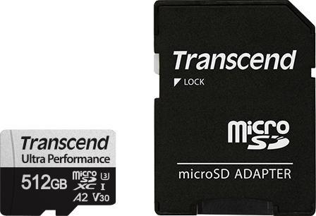 Transcend Ultra Performance (512 GB, microSDXC, U3, UHS-I)