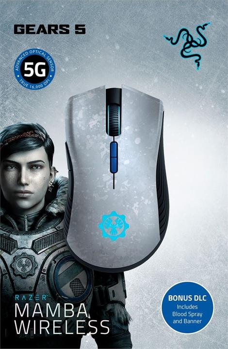 Actual product image Razer Mamba Gears of War 5 Edition (Cable, Wireless)