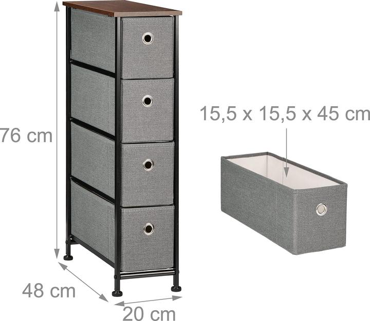 Actual product image Relaxdays Niche shelf (20 x 48 x 76 cm)