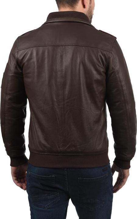 Actual product image Solid Famash Men's Leather Jacket (M)