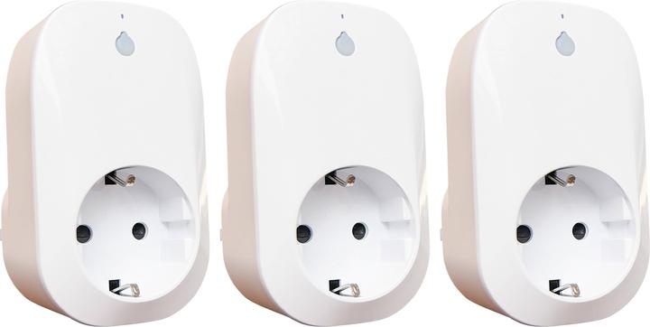 Produktbild Shelly WLAN-Steckdose Plug, 16 A, Messfunktion, weiss, 3 Stück