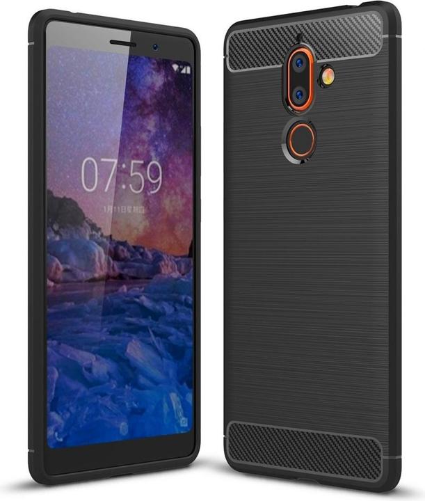Immagine prodotto Screenguard Nokia 7 Plus Cover Carbon Brushed Soft TPU (Nokia 7 Plus)