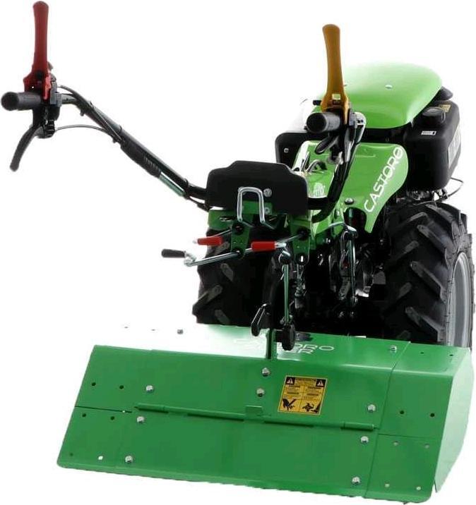 Actual product image MGM Lampacrescia Castoro Super Diesel single-axle tractor engine Loncin electric starter