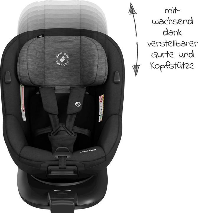 Actual product image Maxi-Cosi Mica Authentic Black (Reboarder, ECE R129/i-Size Standard)