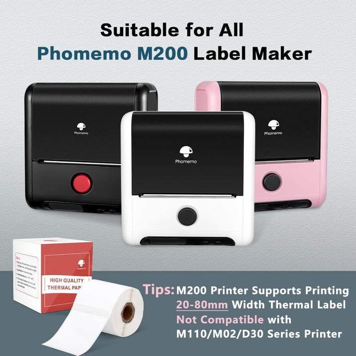 Actual product image Phomemo Thermo-Etiketten 70 x 80 mm für M200/M220/M260/M250 (100 Stk.)