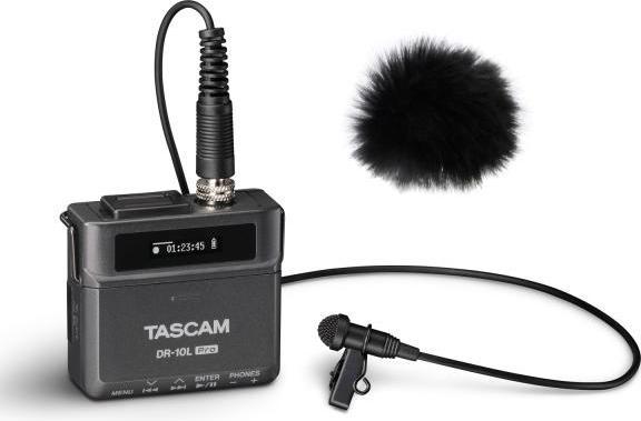 Actual product image Tascam DR-10L Pro lavalier recorder with windscreen (Various)