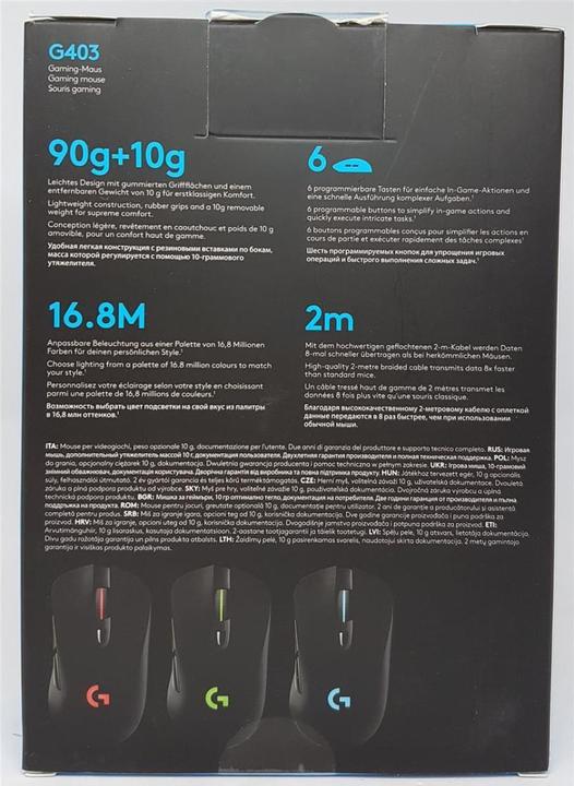 Actual product image Logitech G G403 Prodigy (Cable)