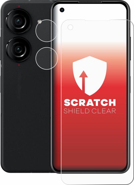Immagine prodotto upscreen Scratch Shield Clear Premium Pellicola protettiva per Asus ZenFone 10 (Fronte+Fotocamera) (1 Pezzo/i, Asus Zenfone 10)