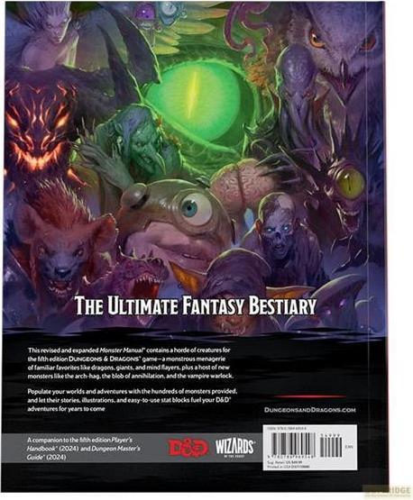 Immagine prodotto Wizards of the Coast Manuale dei mostri del gioco di ruolo di Dungeons & Dragons 2024 inglese (Inglese)