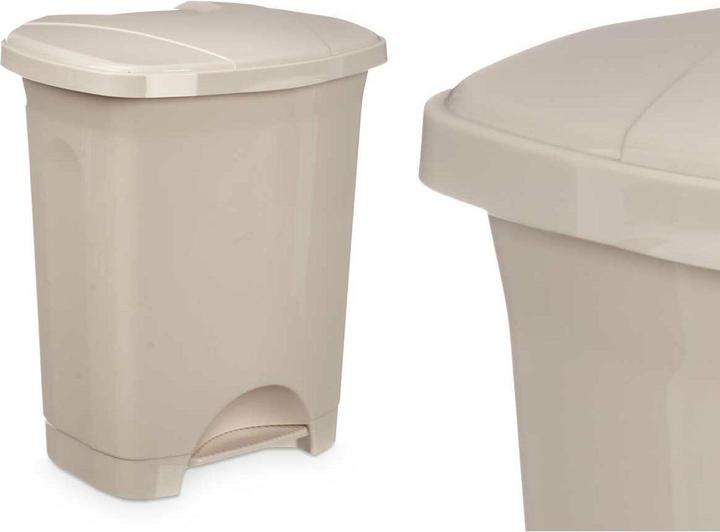 Actual product image Natec Papierkorb mit Pedal Beige Kunststoff 10 L (8 Stück) (10 l)