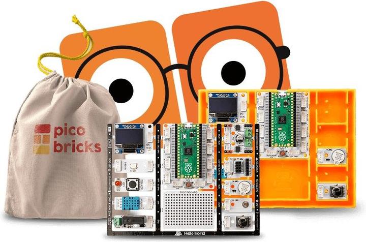 Actual product image Picobricks Pico Bricks Kit Programming and Electronics Development Kits (Zero to Hero kit)
