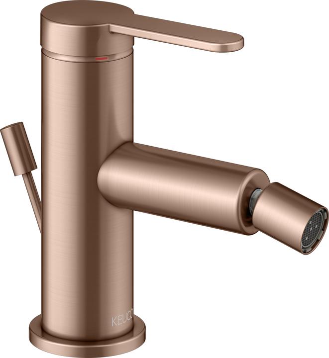 Produktbild Keuco IXMO Flat Einhebel-Bidetmischer, mit Zugstangen-Ablaufgarnitur, Ausladung 110mm