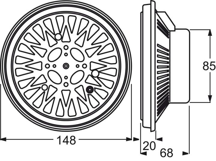 Actual product image Busch-Jaeger AudioWorld Built-in Speaker 8222EB 5" (1 pcs.)