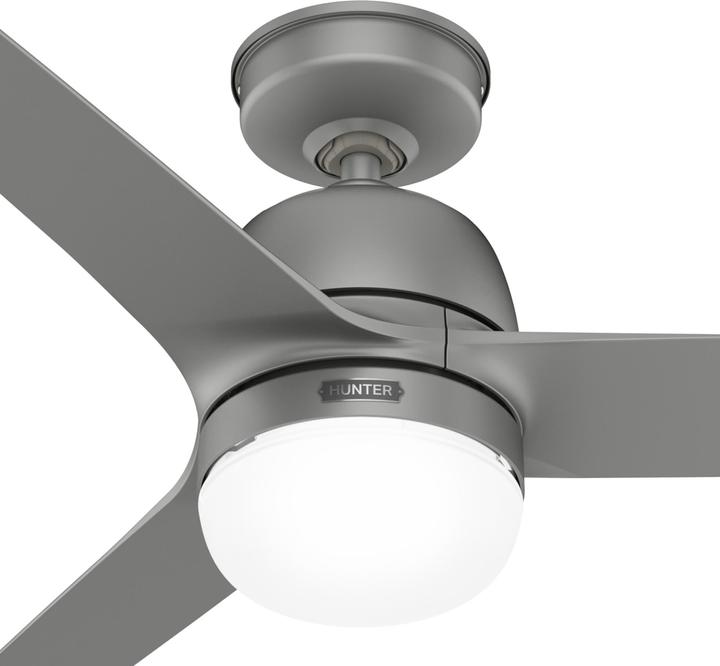 Produktbild Hunter Fans Outdoor Deckenventilator Seawave Silber mit Licht (45.70 dB)