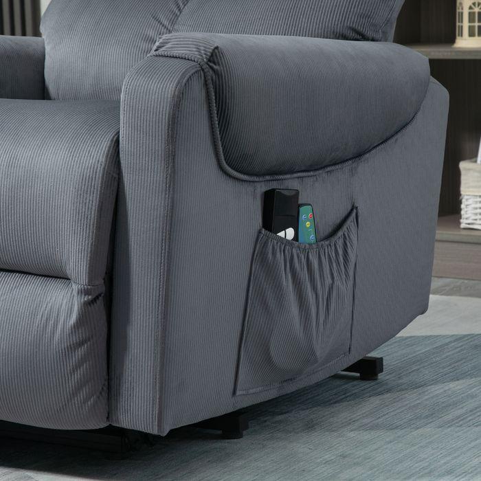 Immagine prodotto Swisshandel24 Fernsehsessel mit Massage, Aufstehhilfe, Heizung, Liegefunktion 79x97x103 cm