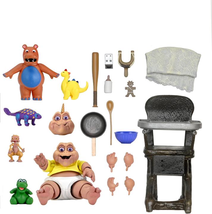 Actual product image Neca Dinosaurs Action Figure Ultimate Baby Sinclair 18 cm