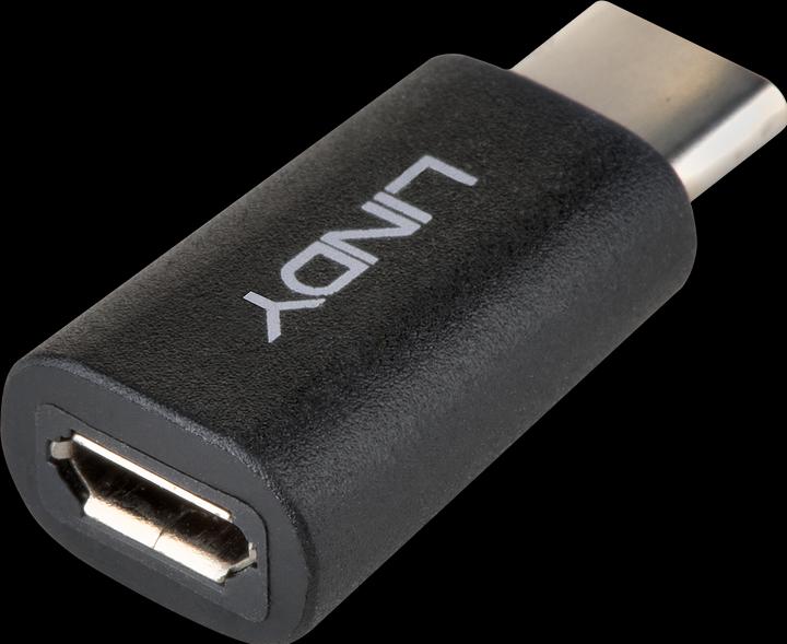 Actual product image Lindy USB 2.0 Adapter Type C / Micro-B USB Type C Plug / Type Micro-B Coupling (USB 2.0)