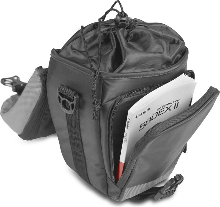 Image du produit mantona Sac à colt Premium noir / gris (Sac à bandoulière pour appareil photo, Kamera Bereitschaftstasche, 5.84 l)