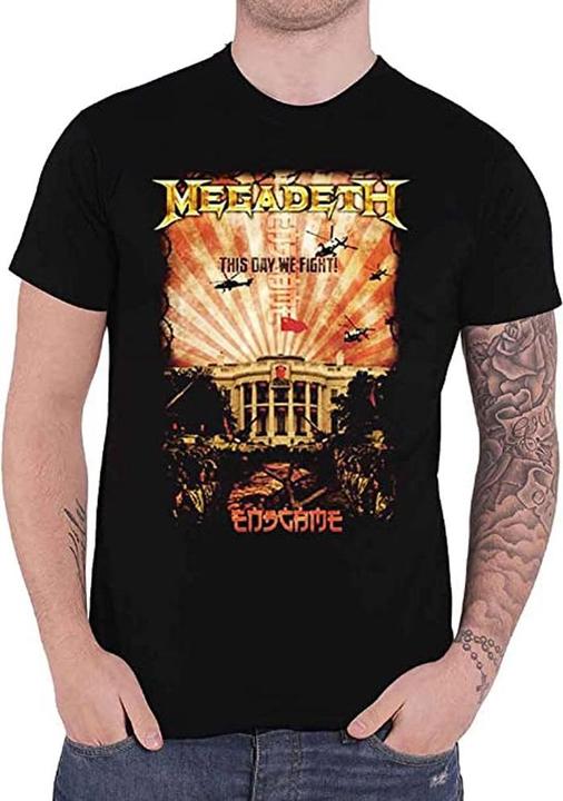 Megadeth Adult China Whitehouse Back Print T-shirt (XXL)