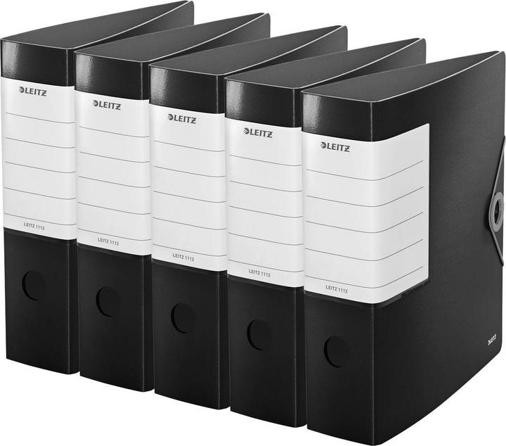 Produktbild Leitz 180° Active Solid Gewichtsbinder, A4 82 mm schwarz (11120095) (A4, 82 mm, 5 Stück)
