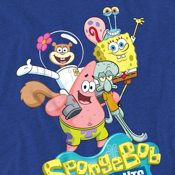 Actual product image Spongebob Squarepants Unisex Adult Group Shot T-Shirt (XL)