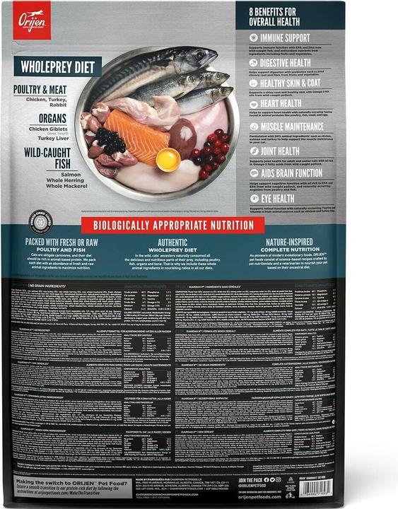 Immagine prodotto Orijen Cibo secco Cat Guardian 8, 4,5 kg (Adulto, 1 pz., 4500 g)