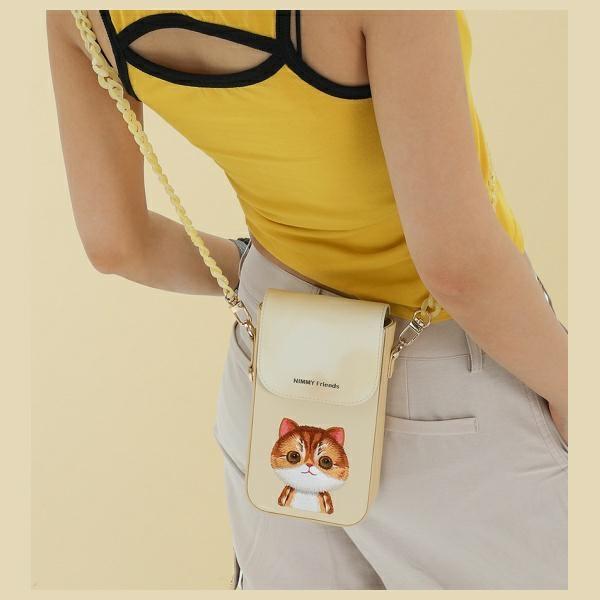 Actual product image Dell Nimmy phone bag khaki Big Eyed Pet 2.0 Cat