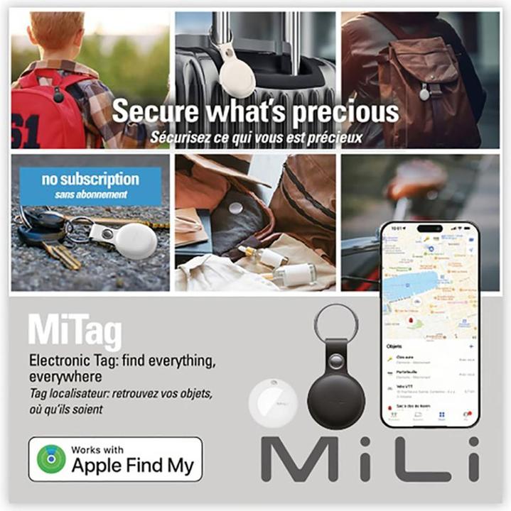 Immagine prodotto Mili MiTag - Nero (iOS, Apple, iPadOS)