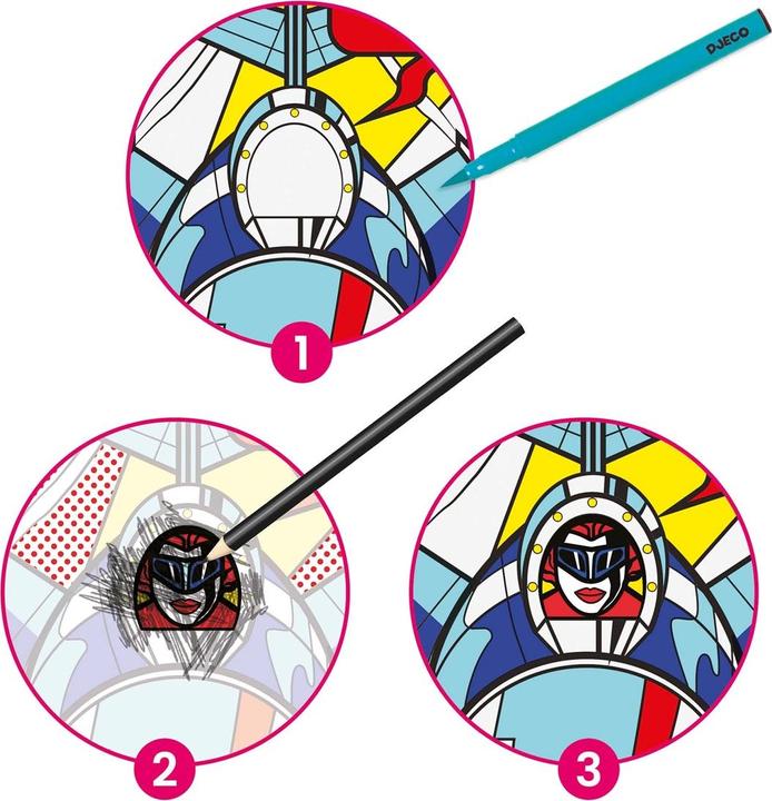 Actual product image Djeco Inspired by superheroes