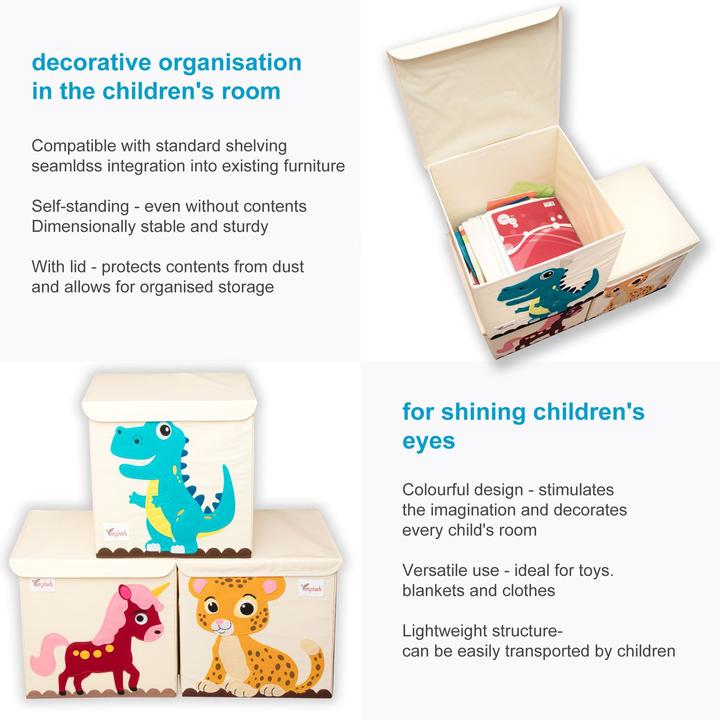Actual product image Intirilife Storage box with lid for children