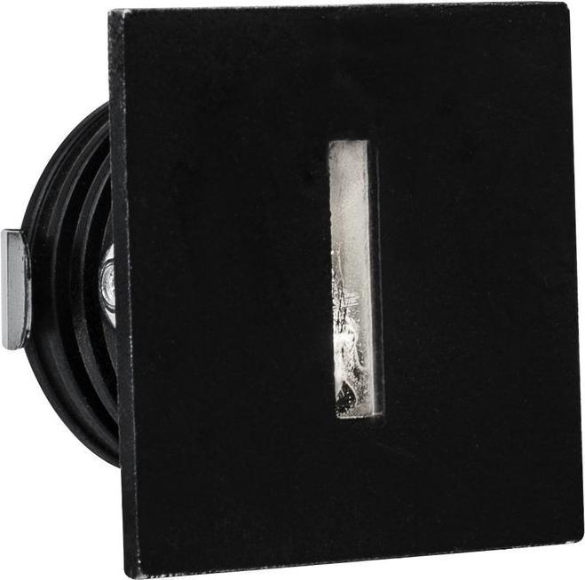 Actual product image Nova Luce PASSAGIO LED recessed wall light black 1W IP54 warm white 3.7x2.2x3.7cm 9045418