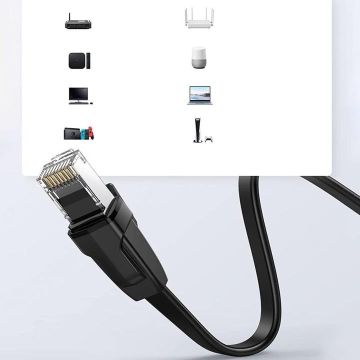 Productafbeelding Ugreen Plat lint RJ45 LAN Ethernet Cat6 UTP 1 Gbit (UTP, CAT6, 2 m)