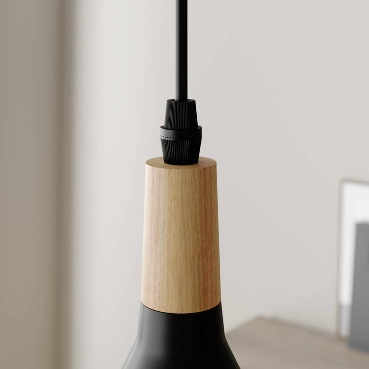 Immagine prodotto Lindby Lampada a sospensione Arina Nero/Legno (E14, 400 lm)