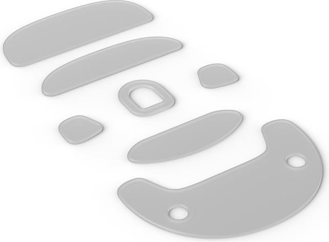 Actual product image Endgame Gear OP1 Mouse Skates, 100% PTFE, milky white, single set