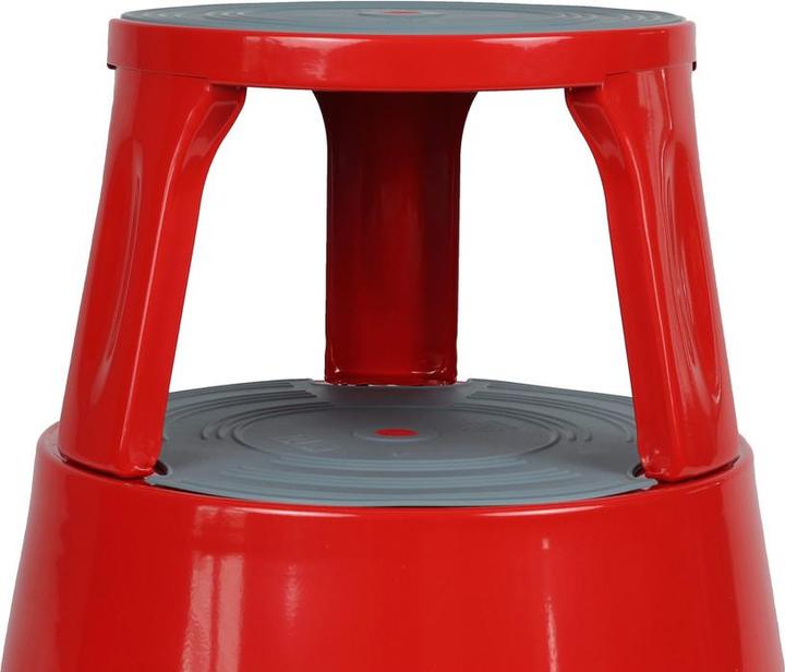 Immagine prodotto Dönges Sgabello a rotelle, metallo, rosso