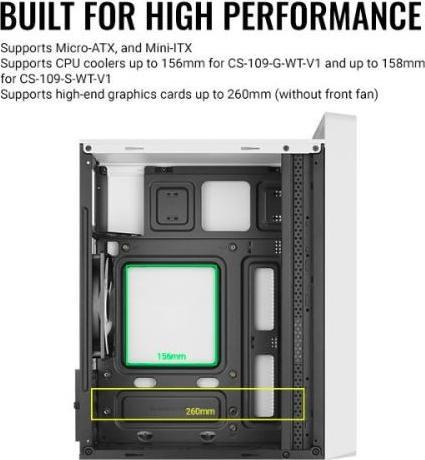 Actual product image AeroCool CS-109 (mATX, Mini-ITX)