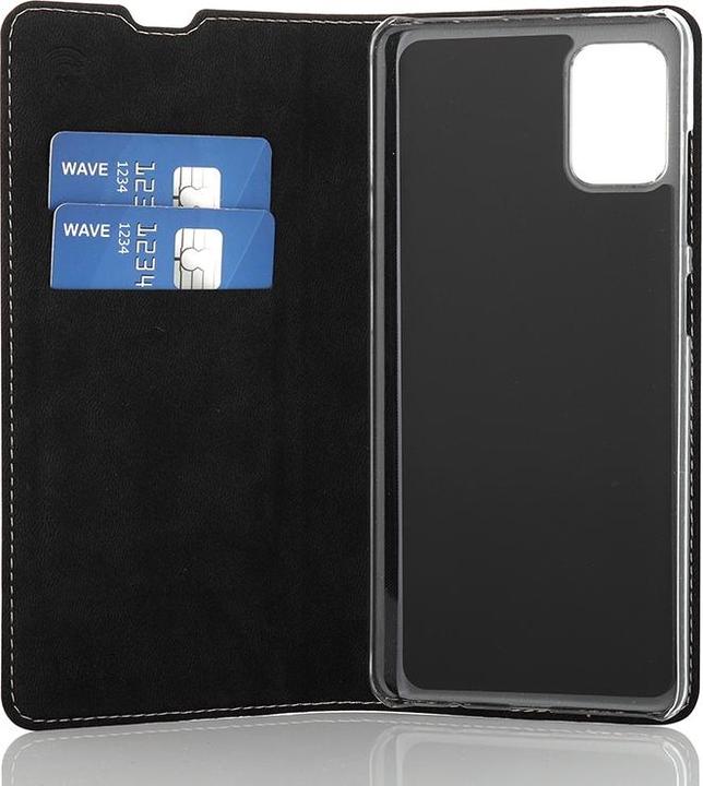 Actual product image Wave BookCase -suojakotelo, Samsung Galaxy A51, ruusukulta (Samsung Galaxy A51)