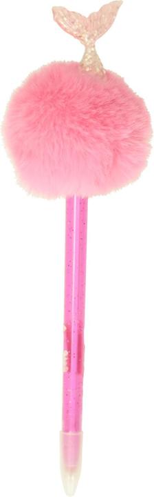 Image du produit Stylo à bille sirène avec pompon (1 x)