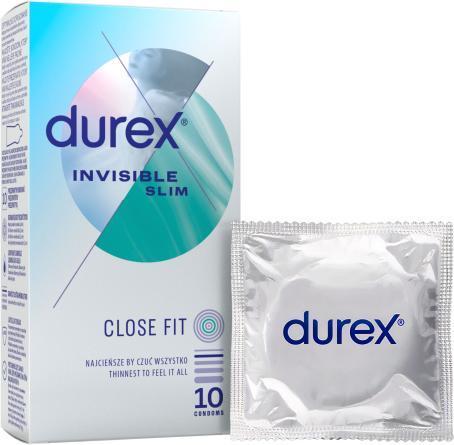 Actual product image Durex Invisible Close Fit Condoms Matched 10Pcs (10 pcs.)