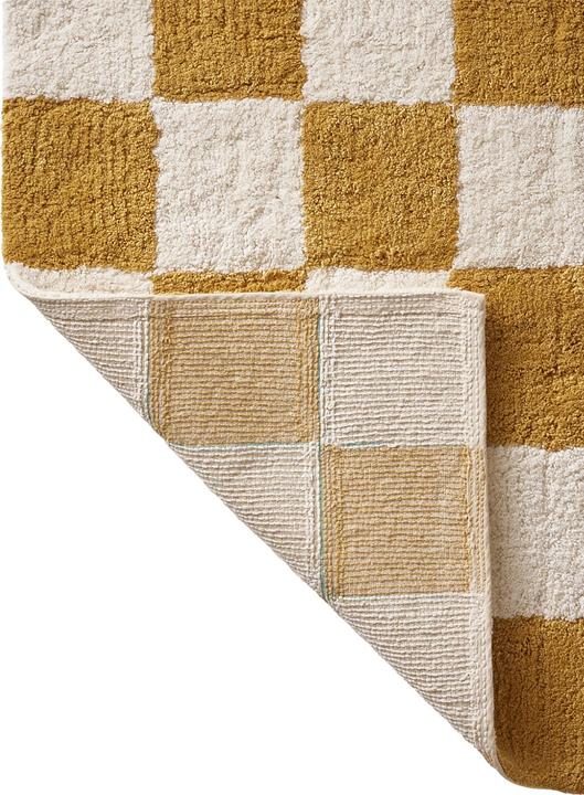 Actual product image Vertbaudet Children's room rug DACKEL with chequerboard pattern (160 x 100 cm)