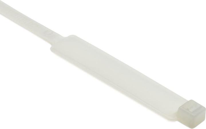HellermannTyton Collier de serrage pour marqueur de câble 28x12,5mm (Serre-câbles en plastique, 203 mm, 100 pcs)