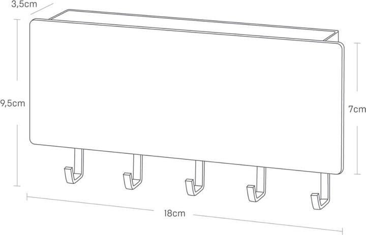 Actual product image Yamazaki Magnetische Schlüsselablage RIN